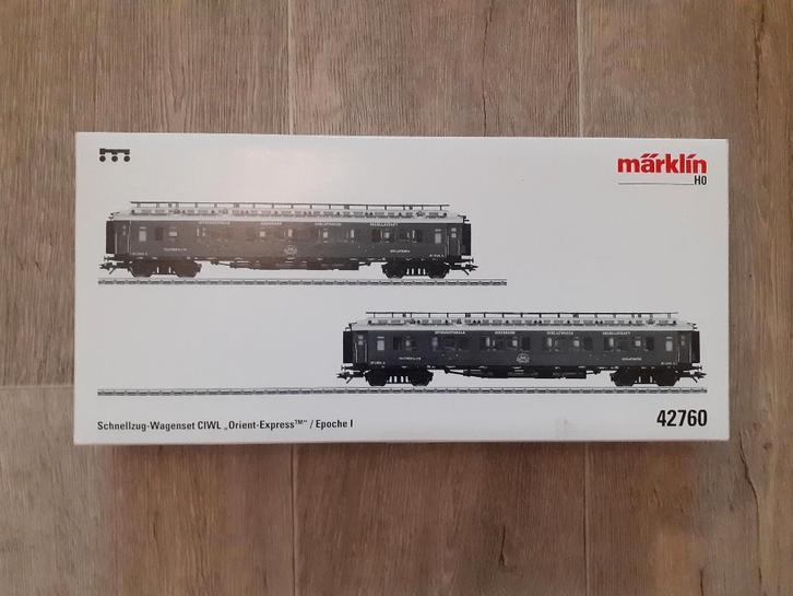 Marklin 42760 Orient Express aanvul set, Hobby en Vrije tijd, Modeltreinen | H0, Zo goed als nieuw, Wagon, Wisselstroom, Märklin