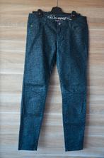 Skinny jeans zwart,groen/blauw,glanzend, Blauw, Ophalen of Verzenden, W30 - W32 (confectie 38/40), Gedragen