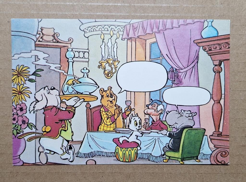 Bommel, Joost, Tom Poes, Tijn en Dickerdack - AMRO Bank, Verzamelen, Ansichtkaarten | Themakaarten, Ongelopen, 1960 tot 1980, Cultuur en Media