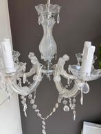 Elegante kroonluchter met glazen details lamp, Ophalen of Verzenden, Zo goed als nieuw, Glas