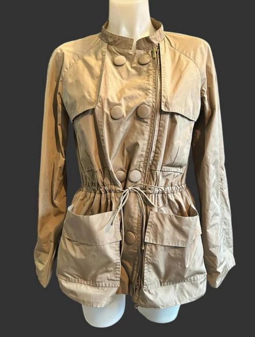 Moncler Jas Maat 2 Beige Trenchcoat Parka Rochea, Kleding | Dames, Jassen | Zomer, Zo goed als nieuw, Maat 42/44 (L), Beige, Ophalen of Verzenden