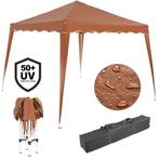 Vouwpaviljoen. party tent Capri - Popup lichtbruin 3x3m, Opvouwbaar, Minder dan 4 meter, Nieuw, Paviljoen