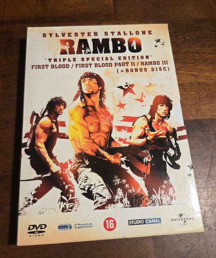 Rambo Triple Special Edition DVD, Cd's en Dvd's, Dvd's | Actie, Actie, Boxset, Vanaf 16 jaar, Ophalen of Verzenden