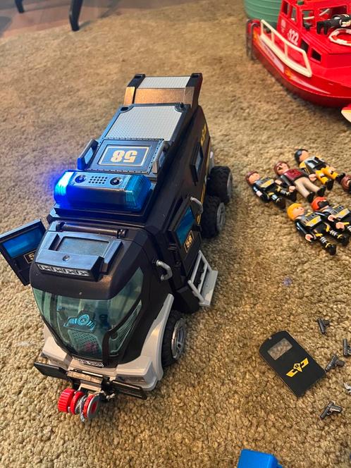 Playmobil Politie Set (met Licht & Geluid!), Kinderen en Baby's, Speelgoed | Playmobil, Zo goed als nieuw, Verzenden