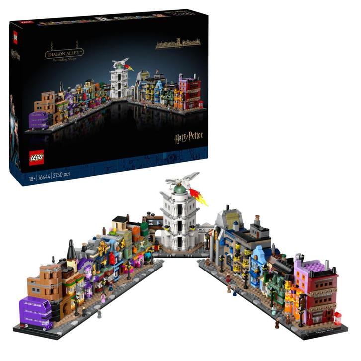 LEGO Harry Potter 76444 WegisWeg Tovenaarswinkels 2750delig, Kinderen en Baby's, Speelgoed | Duplo en Lego, Nieuw, Lego, Complete set