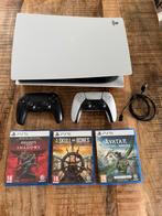 PS5 Disk Edtion - 2 Controllers - 3 games te koop!, Spelcomputers en Games, Spelcomputers | Sony PlayStation 5, Ophalen, Zo goed als nieuw