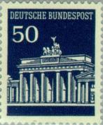 Y&T 371 Michel 509 -  Gebouwen - 1966 zonder gom  X, Ophalen of Verzenden, BRD, Postfris