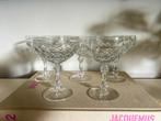 5x vintage kristalglas champagnecoupes, Ophalen of Verzenden