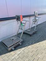 2x mobiele RVS weegschalen professioneel, Ophalen, Gebruikt