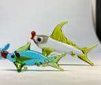 Letterbak miniatuur vissen vintage  7stuks, Antiek en Kunst, Antiek | Glas en Kristal, Ophalen of Verzenden