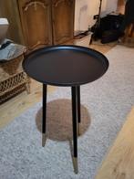 Bijzettafel 37*36*73/zwart/, Huis en Inrichting, Tafels | Bijzettafels, Minder dan 55 cm, Metaal of Aluminium, Ophalen of Verzenden