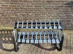 Technogym Chrome Dumbells 1kg t/m 10kg + Zwart TG Opbergrek, Ophalen, Zo goed als nieuw, Benen, Dumbbell