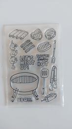 BBQ Thema Stempelset, Verzenden, Nieuw, Clearstamp