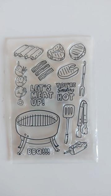 BBQ Thema Stempelset beschikbaar voor biedingen