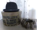 Decoratieve handbeschilderde brocante hoedendoos / Frankrijk, Ophalen of Verzenden