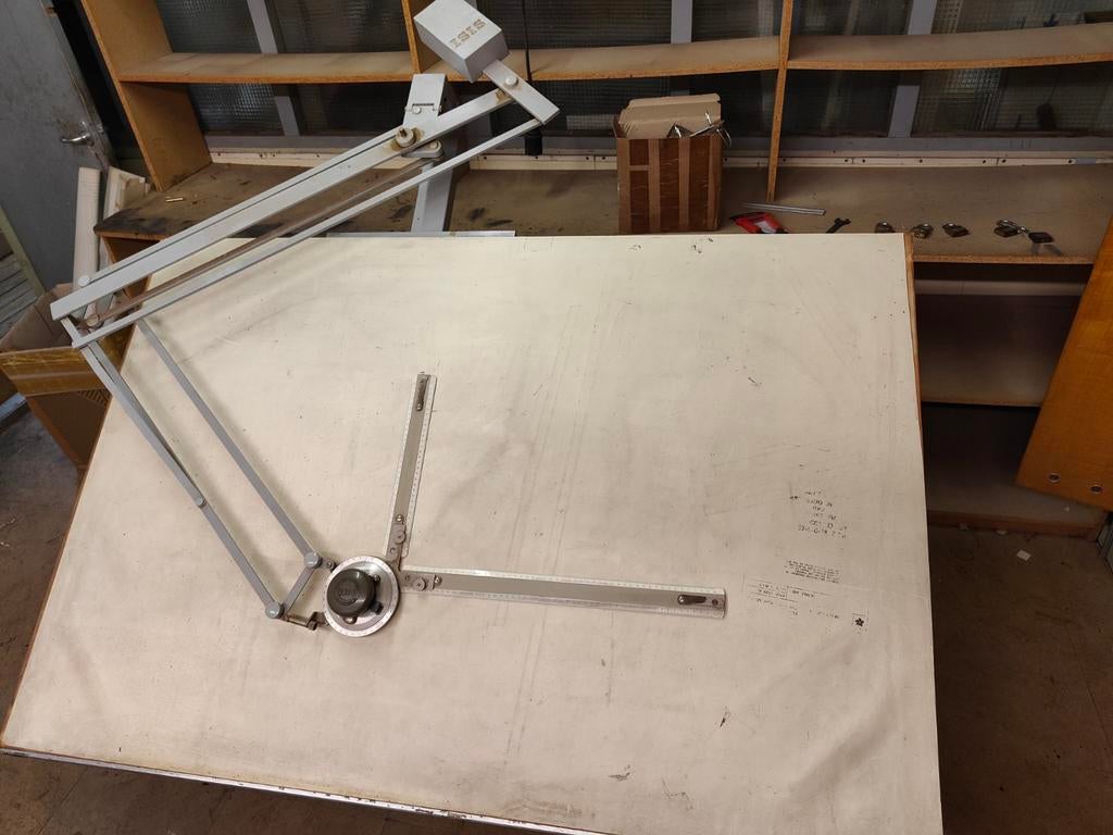 Authentieke Tekentafel met Groot Blad (100x150cm), Ophalen, Gebruikt, 130 tot 150 cm, Berlin, Germany