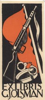 0465 Ex Libris Nederland : Jeanne Bieruma Oosting, 1945, Verzenden