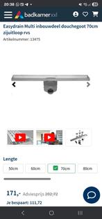 Easydrain Multi Inbouwdeel 70cm - Nieuw!, Ophalen of Verzenden, Nieuw, Overige typen