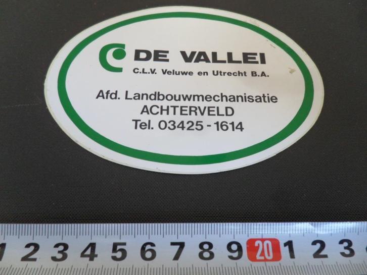 sticker Achterveld DE VALLEI C.L.V. Veluwe en Utrecht B.A., Verzamelen, Stickers, Zo goed als nieuw, Ophalen
