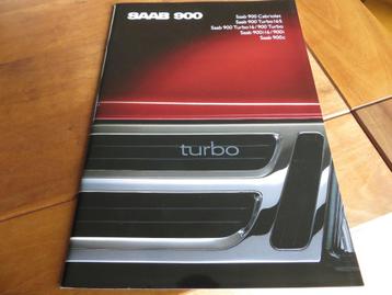 Folder Saab 900, 900 Turbo 16S, Saab 900 Cabrio, enz 1988 beschikbaar voor biedingen