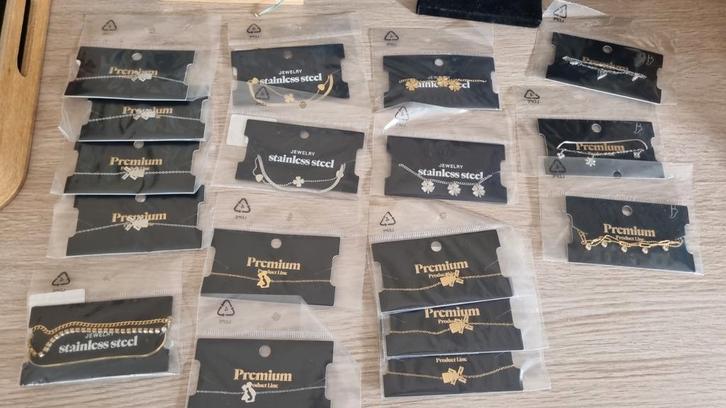 Armbanden partij , 3 enkelbandjes., Sieraden, Tassen en Uiterlijk, Armbanden, Nieuw, Ophalen of Verzenden