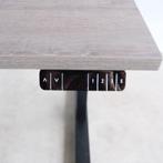 Elektrisch zit/sta bureau,160x80cm, D.eiken blad, Zwart BR72, Elektrisch, -, -, Stabureau