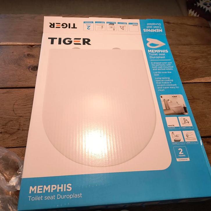 Wc bril Tiger Memphis, Doe-het-zelf en Verbouw, Sanitair, Zo goed als nieuw, Toilet, Ophalen