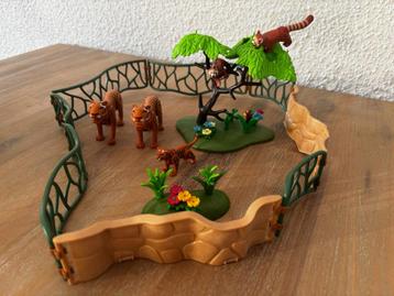 Playmobil Dierenset – 3 Tijgers, 2 Panda in Boom & Omheining beschikbaar voor biedingen