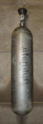 Mancave vliegtuigbom van duikfles / zuurstoffles / luchtfles, Ophalen, Gebruikt, Materiaal