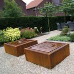 Cortenstalen watertafel / blok, Tuin en Terras, Nieuw, Tuin, Minder dan 60 cm, Rechthoekig