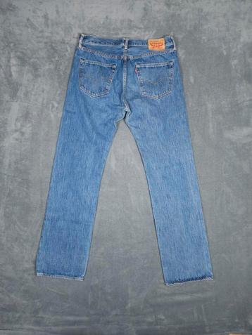 Levi's 501 Broek W36 L36 Straight Fit Blauw Denim Jeans beschikbaar voor biedingen