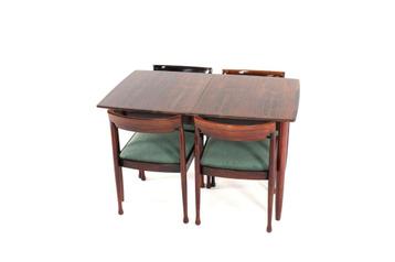 vintage eetkamerset palissander eettafel + 4 stoelen bezorgi beschikbaar voor biedingen