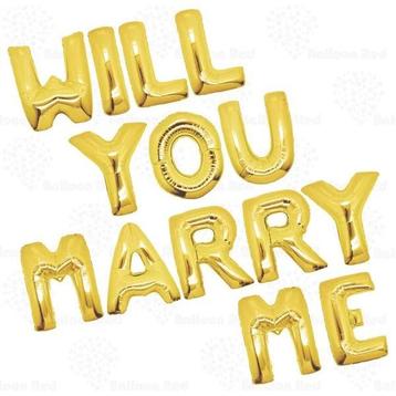 Ballonnensets Will You Marry Me beschikbaar voor biedingen