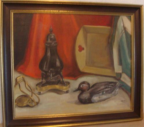 M. van Lanschot - stilleven / ingelijst, Antiek en Kunst, Kunst | Schilderijen | Klassiek, Ophalen of Verzenden