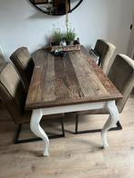 5 eetkamer stoelen, Gebruikt, Overige kleuren, Ophalen of Verzenden, Stof