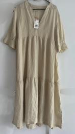 Linnen beige jurk 40/42, Maat 38/40 (M), Beige, Nieuw, Ophalen of Verzenden