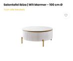 Ibiza stuk EetTafel salontafel tv meubel marmer, Ophalen, 100 tot 150 cm, 50 tot 100 cm, Zo goed als nieuw