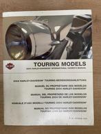 Harley 2004 Touring Models Owner's Manual, Motoren, Ophalen of Verzenden, Harley-Davidson of Buell
