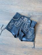 Donker blauwe dames lederhosen maat 34 Oktoberfest, Ophalen of Verzenden, Zo goed als nieuw, Maat 34 (XS) of kleiner, Overige thema's