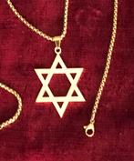 Israëls Davidster hanger en ketting, Ophalen of Verzenden, Nieuw, Goud, Overige materialen
