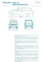 Scaldia 434 M bestelwagen folder (Sc11) auto, Verzenden, Zo goed als nieuw, Overige merken