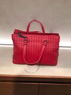 Bottega Veneta rode leren tas Intrecciato, Ophalen, Zo goed als nieuw, Rood, Schoudertasje