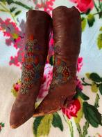 Antieke kalfslederen Lenci laarzen met hak anno 1880, Antiek en Kunst, Antiek | Speelgoed, Ophalen of Verzenden