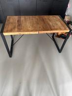 Robuuste Eettafel - Gebruikt, Huis en Inrichting, Tafels | Eettafels, Ophalen, Gebruikt, 100 tot 150 cm, Teakhout