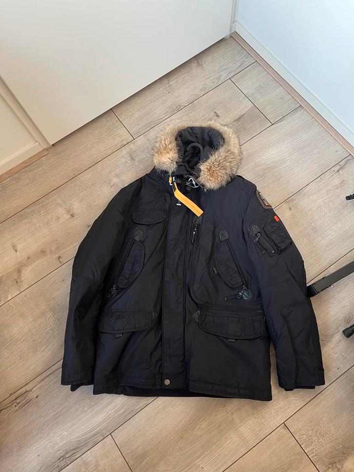 Parajumpers Parka - Donkerblauw - L/XL, Kleding | Heren, Jassen | Winter, Zo goed als nieuw, Maat 56/58 (XL), Blauw, Ophalen of Verzenden