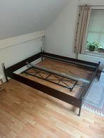 Bed, Huis en Inrichting, Slaapkamer | Bedden, Ophalen, Gebruikt, Bruin, 210 cm