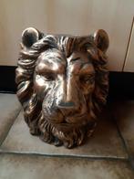 3 x Bloempot Leeuwenkop., Tuin en Terras, Bloempotten, Ophalen, Rond, Aardewerk, Minder dan 40 cm