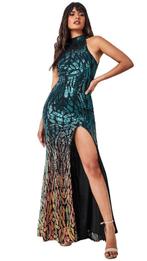 Galajurk pailletten groen-goud, Kleding | Dames, Maat 38/40 (M), Ophalen of Verzenden, Zo goed als nieuw, Goddiva