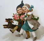 MARIE FLATSCHER - “teckel”  jongen en meisje, Verzamelen, Verzenden, 1920 tot 1940, Gelopen, Kinderen