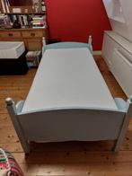 1 persoonsbed met matras, Huis en Inrichting, Ophalen, 90 cm, Eenpersoons, Blauw